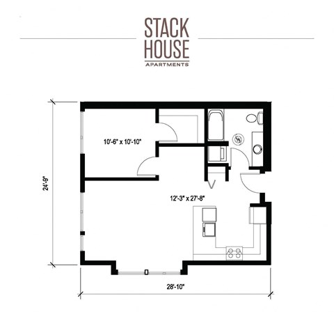 Stack House Apartments in Seattle, Washington A19 Floor Plan